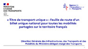 Feuille de route Titre Unique - 07/2023