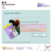 Le jeu du mois : Escape game de l’énergie