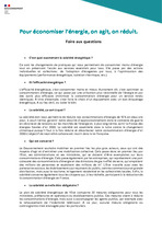FAQ - campagne économies d'énergie