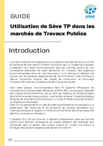 Utilisation de SèVE TP dans les marchés de Travaux Publics (2)