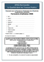 bulletin adhésion APAQ 2025