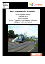 Rapport de stage : panorama des études de mobilité