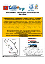 Complément d'exploration géothermique de la Martinique 2019