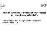 2024 09 23 Réunion sur les zones d’accélération proposées en Centre-Val de Loire
