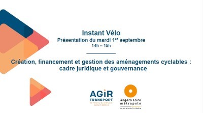 5ème Instant Vélo « Création, financement et gestion des aménagements cyclables : cadre juridique et gouvernance » : le replay
