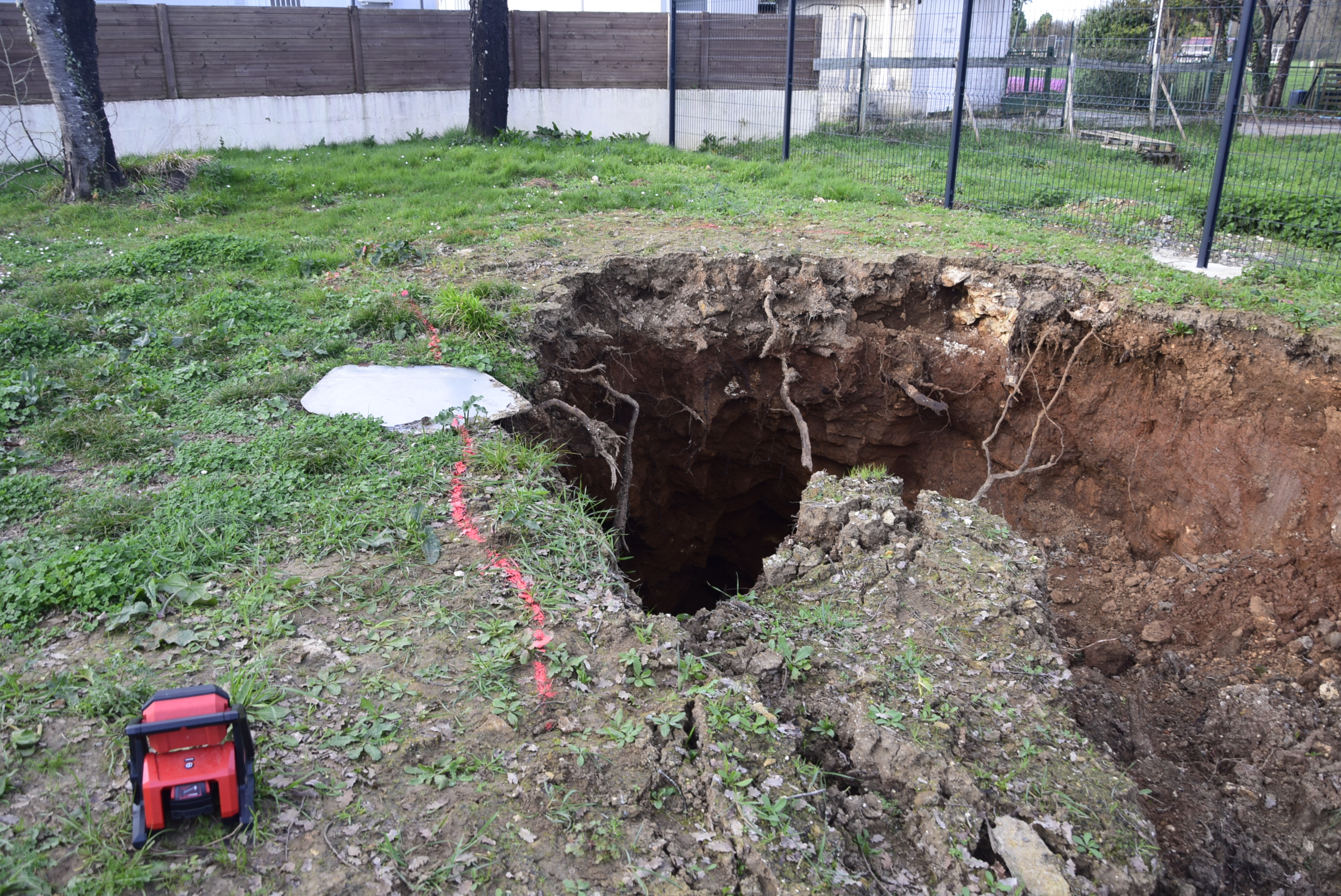 Effondrement de toit de carrière - Département de Charente-Maritime (C) Cerema SO