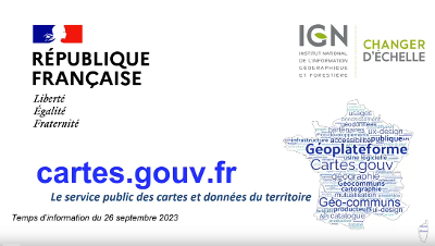[REPLAY] Temps d'info Géoplateforme dédié à la première version du site cartes.gouv.fr