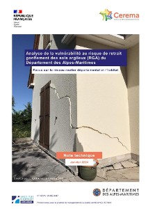 Analyse de la vulnérabilité au risque de retrait gonflement des sols argileux (RGA) du Département des Alpes-Maritimes : focus sur le réseau routier départemental et l’habitat