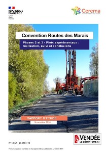 Convention Routes des Marais - Phases 2 et 3 - Plots expérimentaux : réalisation, suivi et conclusions