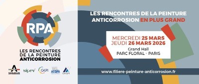 RPA 2026 les 25 et 26 mars 2026 pour retrouver tous les acteurs associés à la Filière lors des RENCONTRES PEINTURE ANTICORROSION