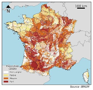 Retrait-gonflement des argiles : la carte nationale d’exposition évolue | BRGM