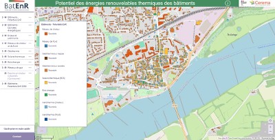 BatENR, un outil pour connaître les solutions possibles d'énergies renouvelables thermiques de chaque bâtiment