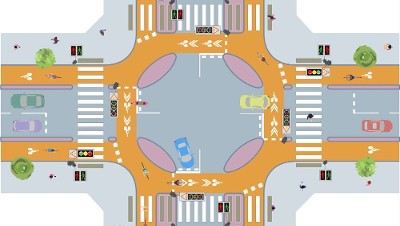 Carrefours cyclables en milieu urbain : les règles de conception