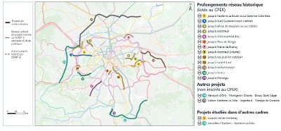 L’Etat, la Région Île-de-France et Île-de-France Mobilités engagent les études de 15 projets de lignes de métro